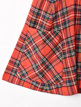 チェック柄 ジャンパースカート