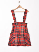 チェック柄 ジャンパースカート