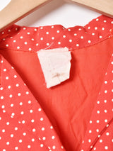 ピンドット 長袖ワンピース