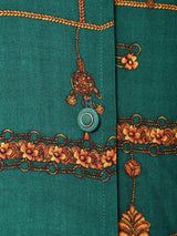 イギリス製 ベルト付き 総柄ワンピース