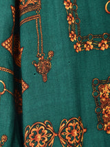 イギリス製 ベルト付き 総柄ワンピース