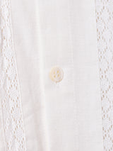 【2色展開】Emerald Motel レースデザイン スタンドカラー 長袖ブラウス