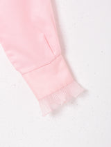 フリル 長袖ブラウス