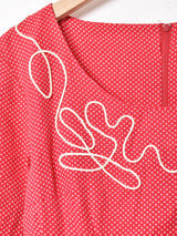 アメリカ製 フロントデザイン 七分袖ワンピース