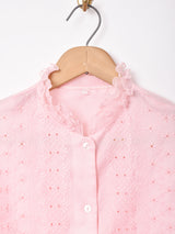 フリル 長袖ブラウス