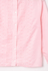 フリル 長袖ブラウス