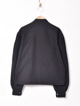 【2色展開】Emerald Motel レースデザイン スタンドカラー 長袖ブラウス