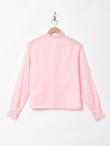 フリル 長袖ブラウス