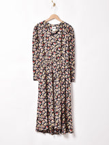 アメリカ製 花柄 長袖ワンピース