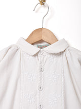 【2色展開】Emerald Motel 刺繍 プルオーバー 長袖ブラウス