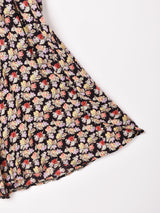 アメリカ製 花柄 長袖ワンピース