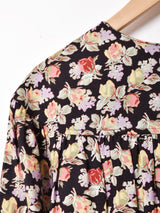 アメリカ製 花柄 長袖ワンピース