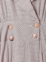 LizClaibone チェック柄 カシュクールワンピース