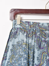 【3色展開】Emerald Motel 総柄 フリルヘム ロングスカート