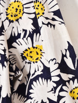 ベルト付き 花柄ワンピース