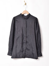 デザインスリーブ 長袖ブラウス