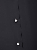 カットワークカラー 長袖ブラウス