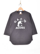 ピッグプリント長袖Tシャツ