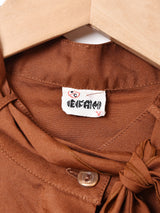 リボンタイ 長袖ブラウス