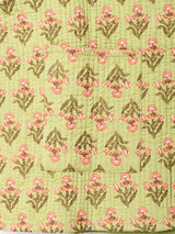 【3色展開】Emerald Motel 花柄 リバーシブル キルティングベスト