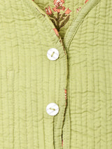 【3色展開】Emerald Motel 花柄 リバーシブル キルティングベスト