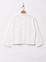 【2色展開】織柄 長袖チャイナボタンシャツ