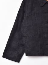 【2色展開】織柄 長袖チャイナボタンシャツ