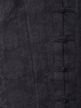 【2色展開】織柄 長袖チャイナボタンシャツ