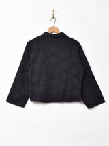 【2色展開】織柄 長袖チャイナボタンシャツ