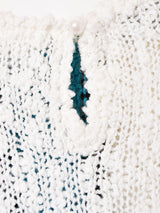 マルチカラー 半袖セーター