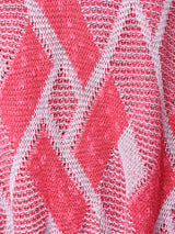 総柄 半袖セーター