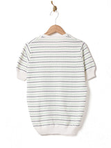 70's スクエアネック ラインセーター