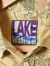 総柄 半袖シャツ