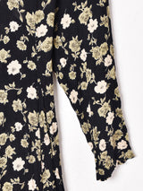 花柄 長袖ワンピース