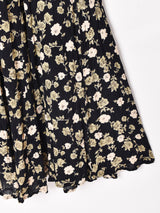 花柄 長袖ワンピース