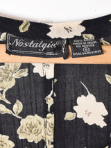 花柄 長袖ワンピース