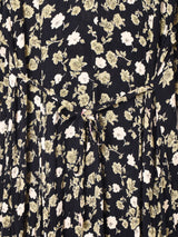 花柄 長袖ワンピース