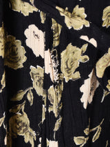 花柄 長袖ワンピース