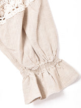 【2色展開】7分袖 オフショルダー チロリアントップス