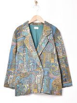 総柄 ジャケット