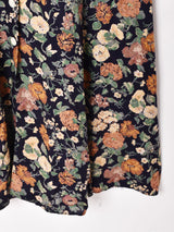 アメリカ製 花柄 フロントボタン 長袖ワンピース