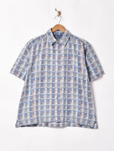 総柄 半袖シャツ