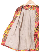 総柄 テーラードジャケット