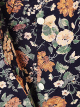 アメリカ製 花柄 フロントボタン 長袖ワンピース