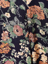 アメリカ製 花柄 フロントボタン 長袖ワンピース