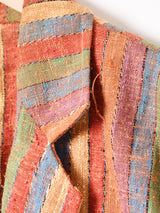 マルチストライプ ネップ テーラードジャケット