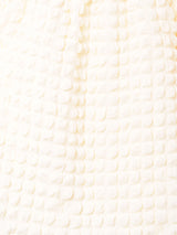 【2色展開】Meridian7分袖 エンボストップス