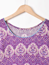 総柄 エスニック ワンピース