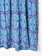 アメリカ製 ボウタイ 総柄 長袖ワンピース