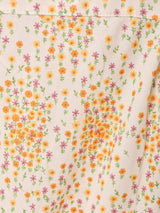 小花柄 フレンチスリーブワンピース